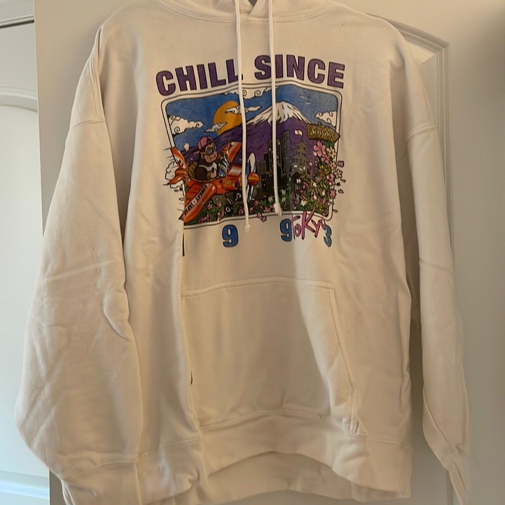 Brandy Mellville Chill since 1993 hooded sweatshirt